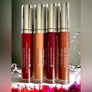 Neutrogena Hydro Boost Hydrating Lip Gloss, Vibrant, 0.1 oz Lot of four (4).
